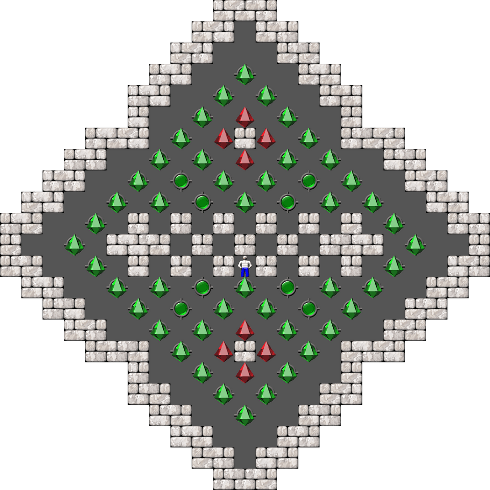 Sokoban Sasquatch 07 Arranged level 96